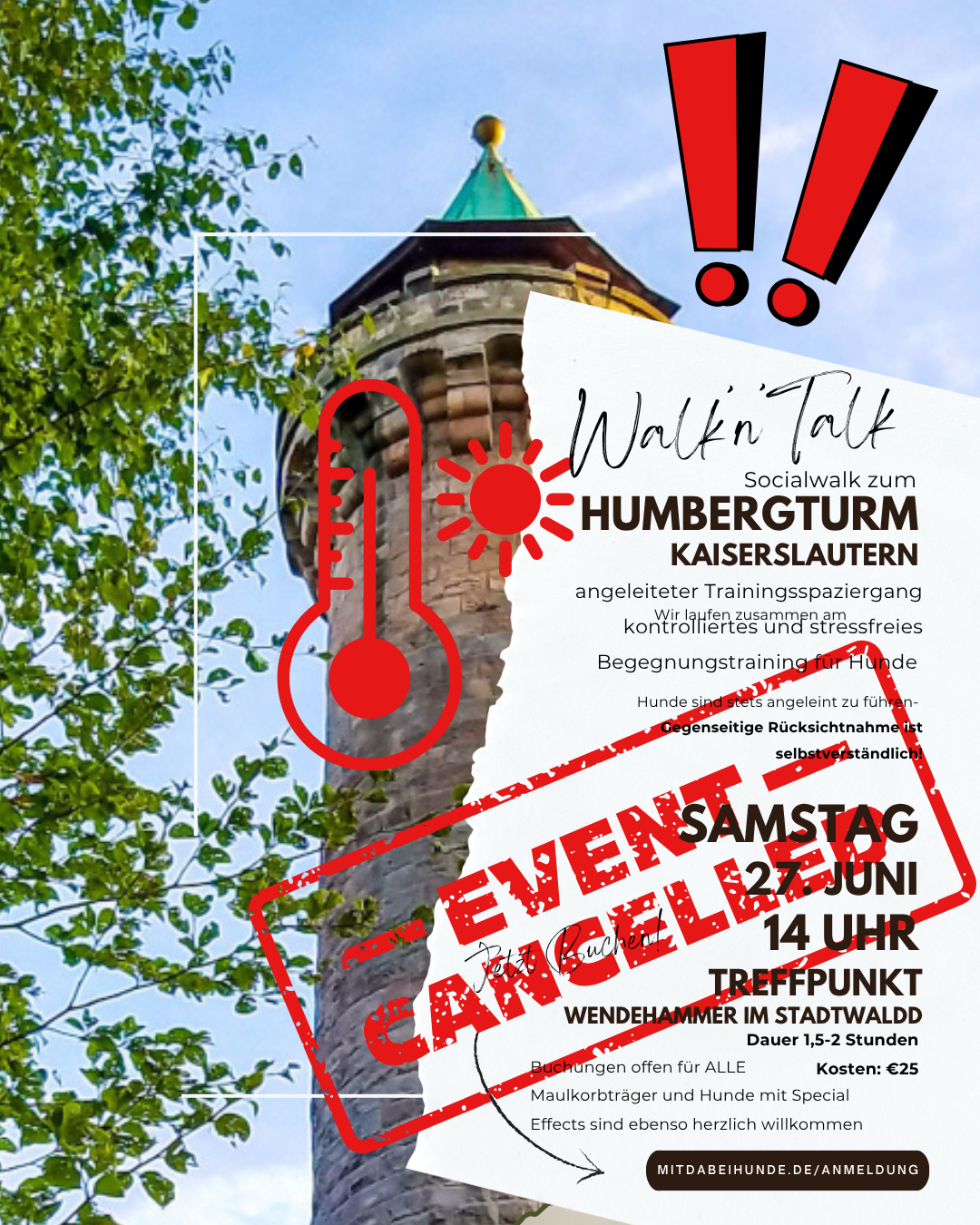 Abgesagt auf Grund Hitze